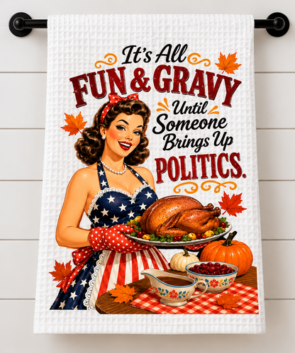 It's All Fun & Gravy Tea Towel
