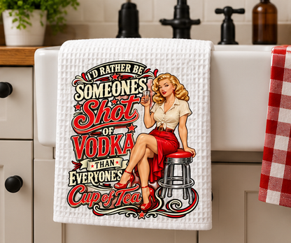 Shot of Vodka Tea Towel