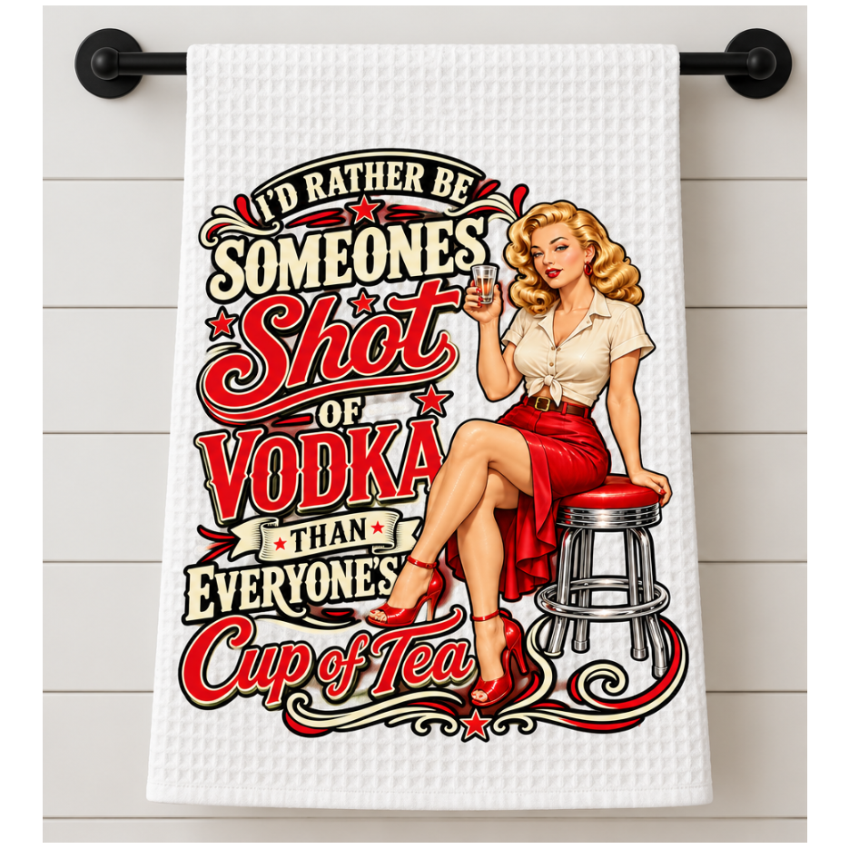Shot of Vodka Tea Towel