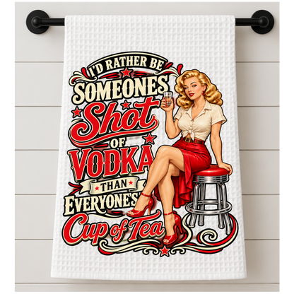 Shot of Vodka Tea Towel
