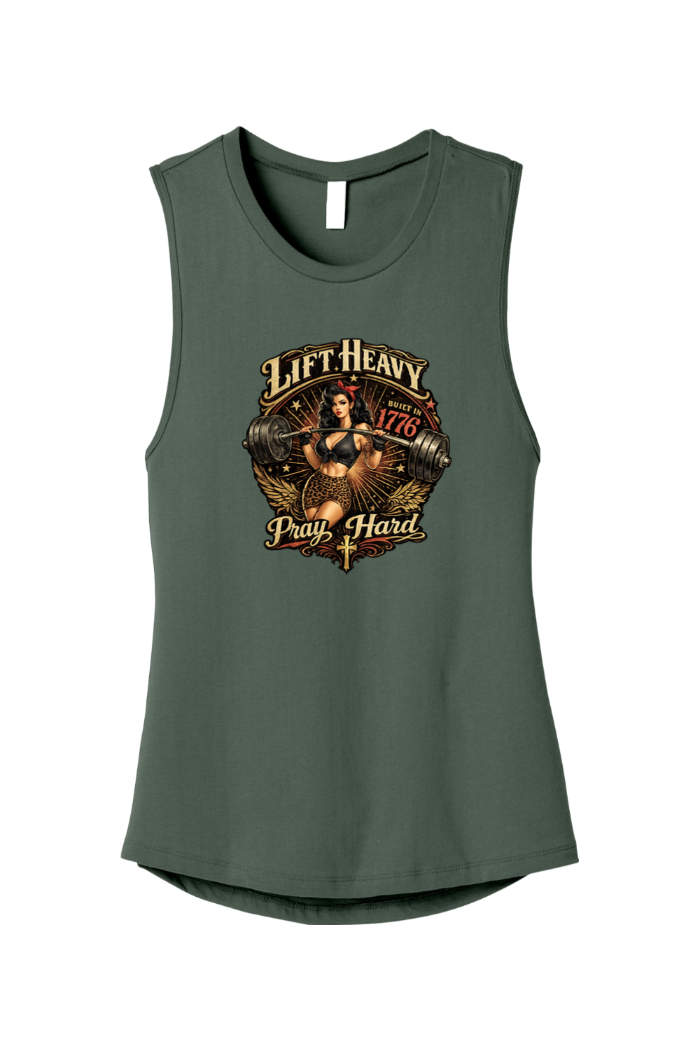 Lift Heavy Pray Hard Muscle Tank